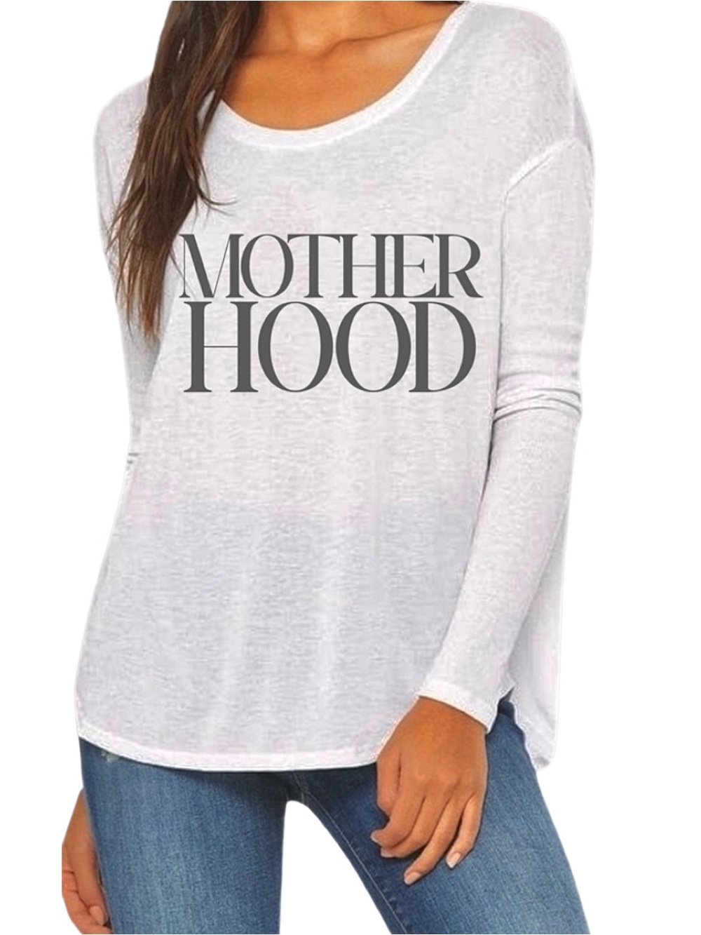 BOUTIQUE** ‘MOTHERHOOD’‎ BELLA CANVAS Long Sleeve Loose Fit Tee